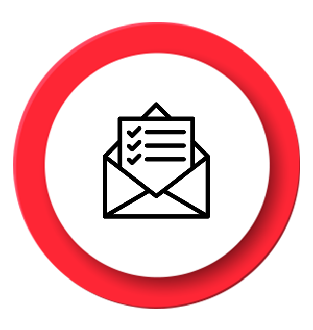 The image showcases an envelope symbolizing email communication.