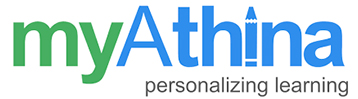 The logo of Myathina, a learning company.